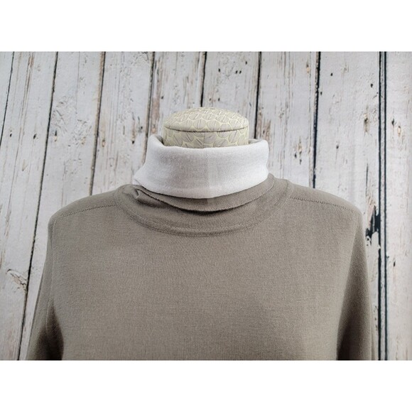 LM Women's Medium Armani Cashmere/Wool Turtleneck Lightweight Pullover Sweater - Picture 2 of 6